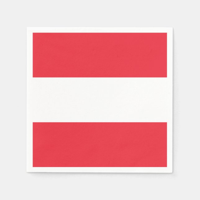 Österreichische Flagge Serviette (Vorderseite)
