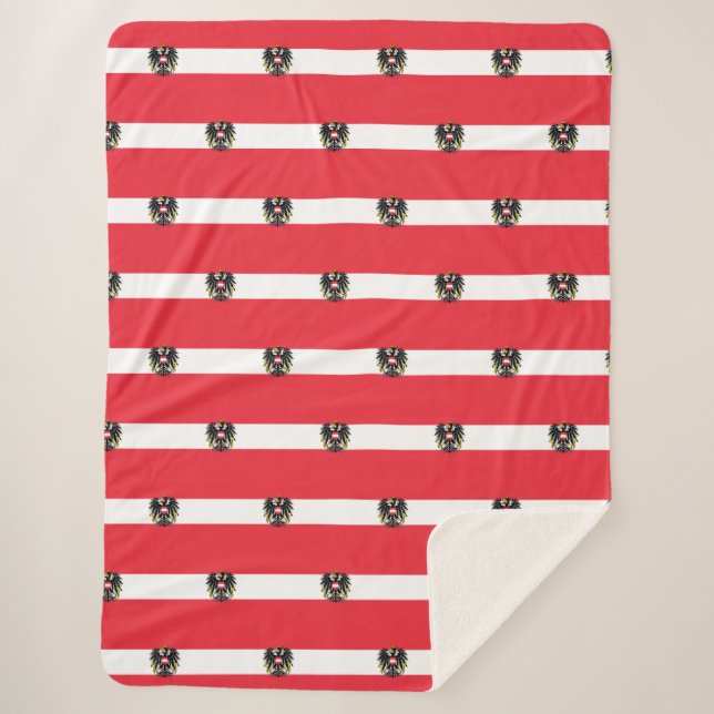 Österreichische Flagge Sherpadecke (Vorderseite)