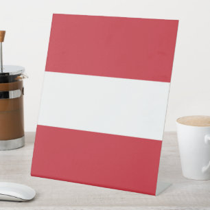 Österreichische Flagge Sockelschild