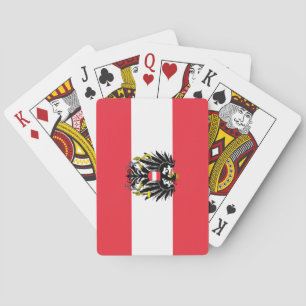 Österreichische Flagge Spielkarten