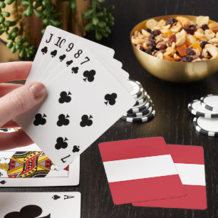 Österreichische Flagge Spielkarten