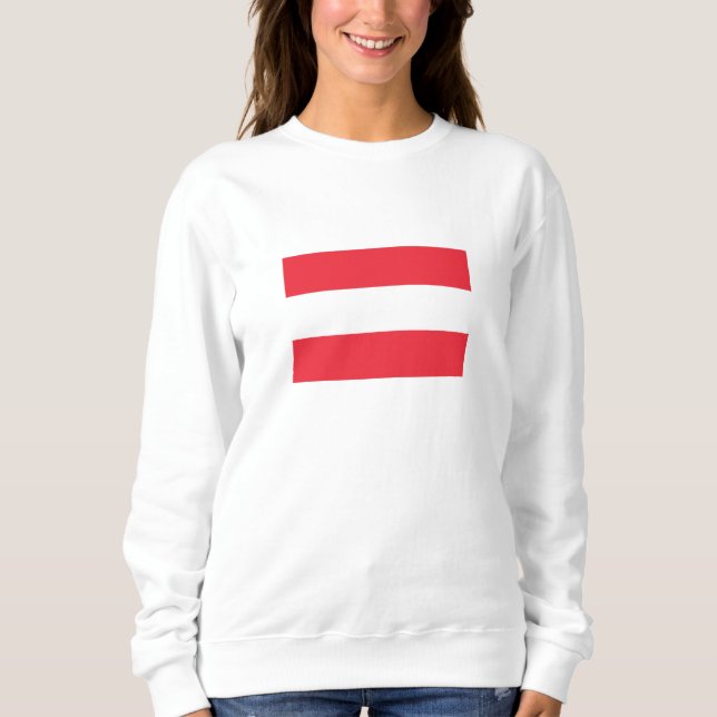 Österreichische Flagge Sweatshirt (Vorderseite)