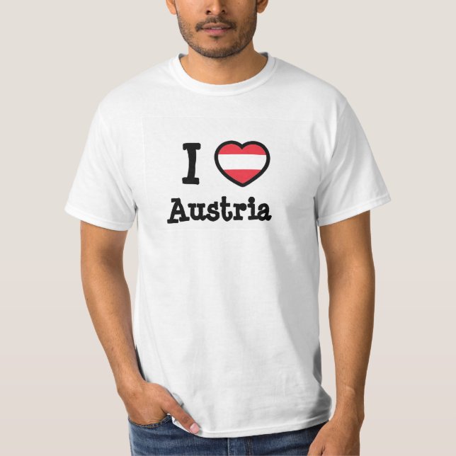 Österreichische Flagge T-Shirt (Vorderseite)