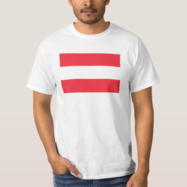 Österreichische Flagge T-Shirt (Vorderseite)