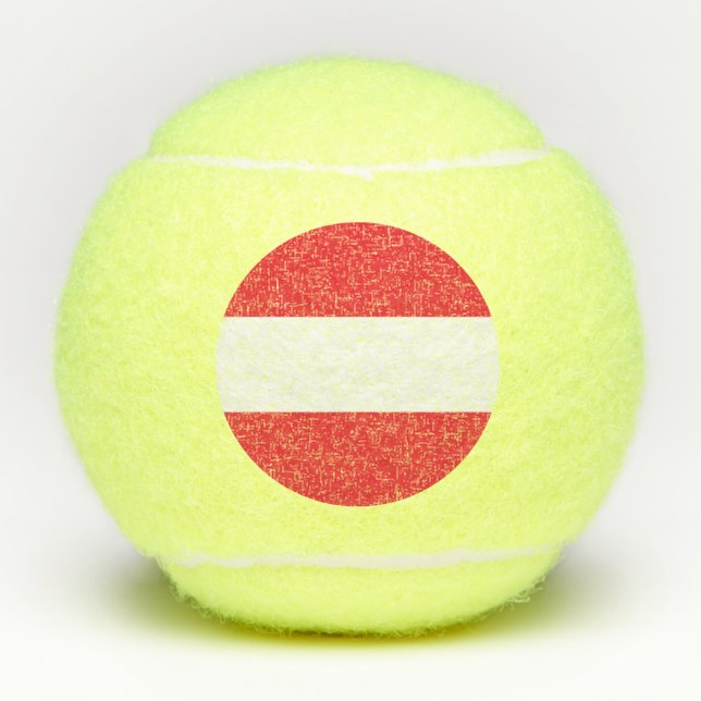 Österreichische Flagge Tennisbälle (Vorderseite)