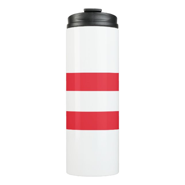 Österreichische Flagge Thermosbecher (Vorderseite)