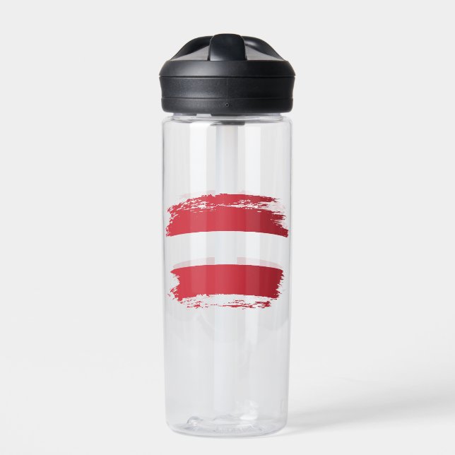 Österreichische Flagge Trinkflasche (Vorderseite)