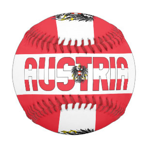 Österreichische Flagge und Wappen Patriotischer Ba Baseball