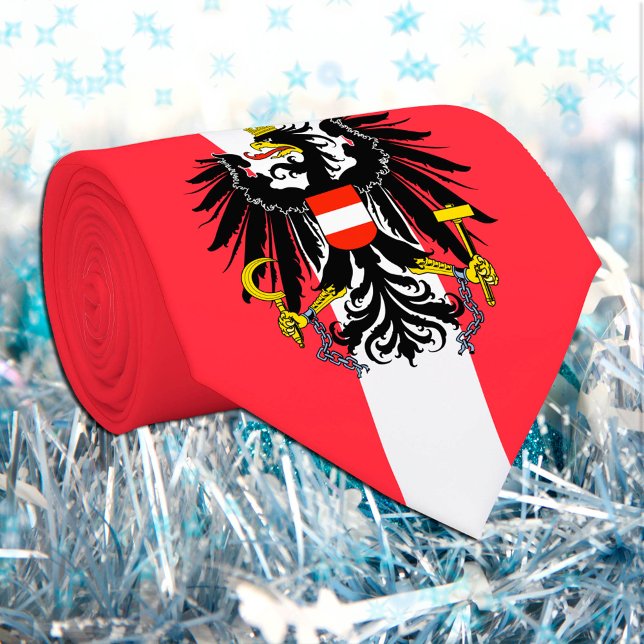Österreichische Flagge & Wirtschaft Österreich, Re Krawatte (Von Creator hochgeladen)