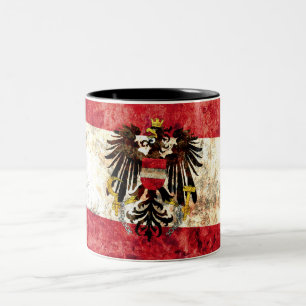 Österreichische Flagge Zweifarbige Tasse