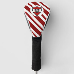 Österreichische Flaggenwappen Golf Headcover