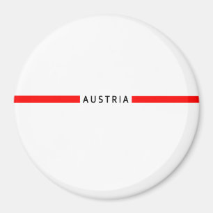 Österreichische Minimalflagge Magnet