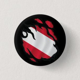 Österreichische Rippenflagge Button