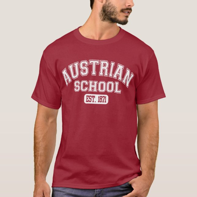Österreichische Schule Est. 1871 T-Shirt (Vorderseite)