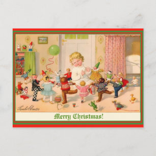 Österreichische Vintage-Kunst Kopie Weihnachtskind Postkarte