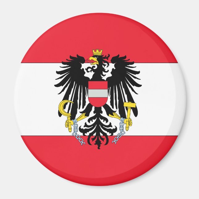 Österreichische Wappen Magnet (Vorne)