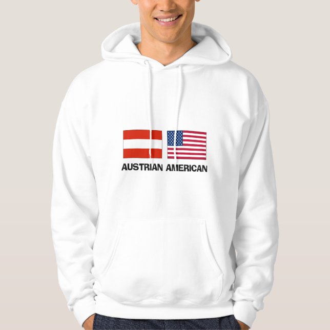 Österreichischer Amerikaner Hoodie (Vorderseite)