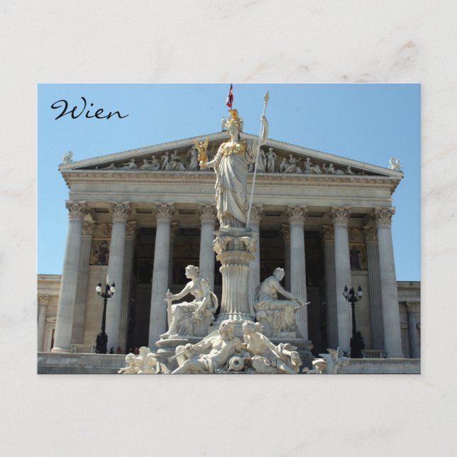 Österreichischer Wein Postkarte (Vorderseite)