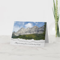 Österreichisches Berggipfel Beileid