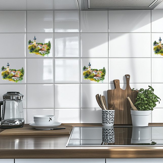 Österreichisches Dorf Fliese (Von Creator hochgeladen)