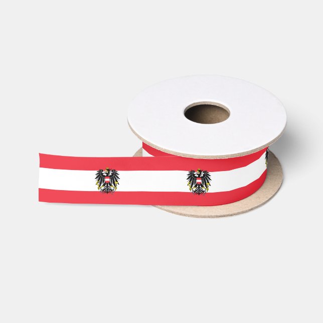 Österreichisches Flaggenband Satinband (Spule)