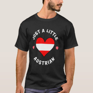 Österreichisches Flaggenherz nur ein wenig Österre T-Shirt