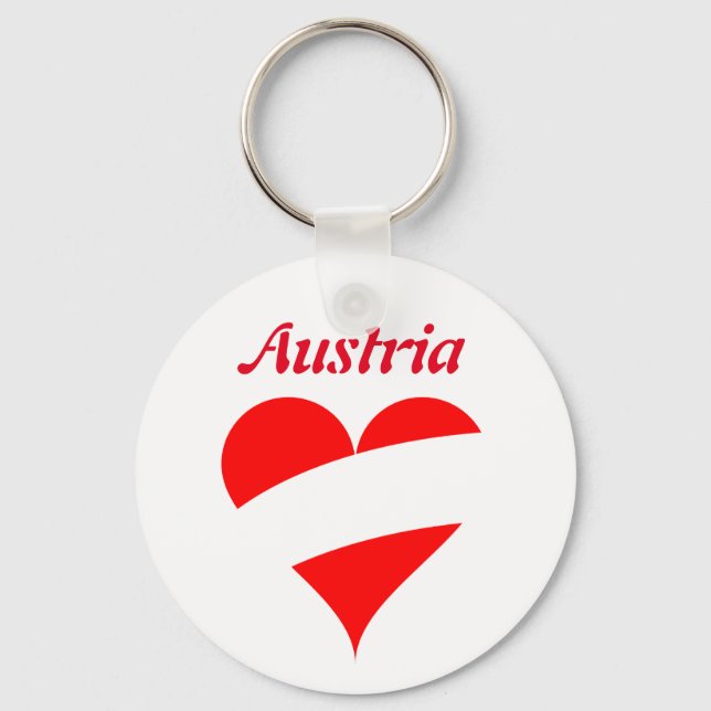 österreichisches Herz Schlüsselanhänger (Vorderseite)