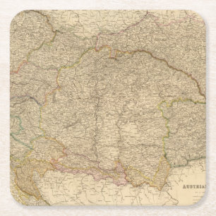 Österreichisches Reich 5 Rechteckiger Pappuntersetzer
