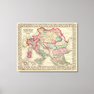 Österreichisches Reich, Italien, die Türkei in Leinwanddruck