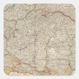 Österreichisches Reich Quadratischer Aufkleber