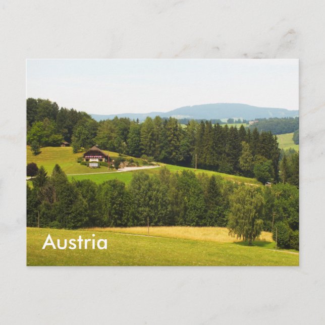 Österreichs Landschaft Postkarte (Vorderseite)