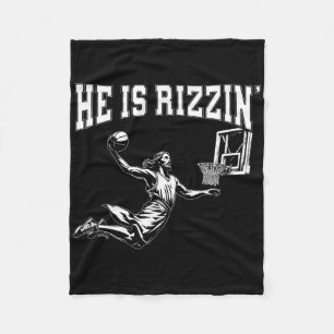 Osterreligion Fantastischer Basketball Jesus Meme  Fleecedecke