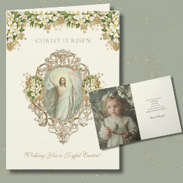 Osterreligiöses Auferstehungs-Foto Feiertagskarte