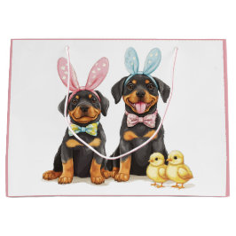 Osterrottweiler Hunde Sonnige Ohren Große Geschenktüte