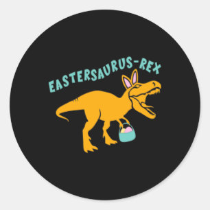 Ostersaurus Ostergeschenk für Teenager-Jungs An Runder Aufkleber