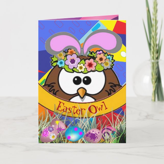 Osterschale Feiertagskarte (Vorderseite)