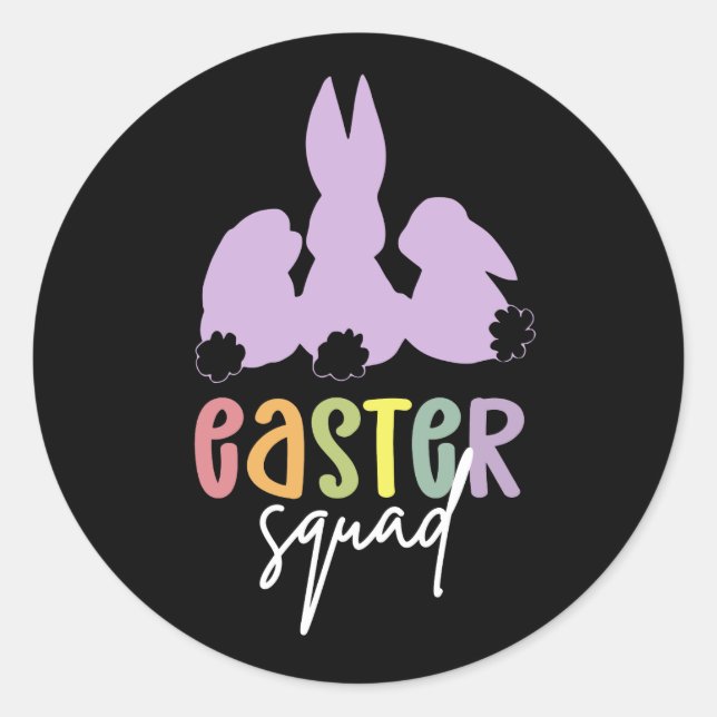 Osterscheide | Ostereier Jagd Niedlich Bunny Runder Aufkleber (Vorderseite)