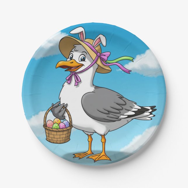 Osterseagull Pappteller (Vorderseite)