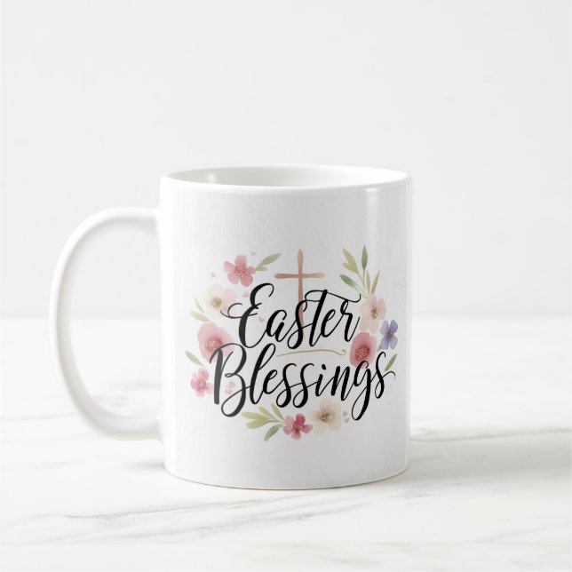 Ostersegmente Typografie Tasse - Eleganter Frühlin (Links)