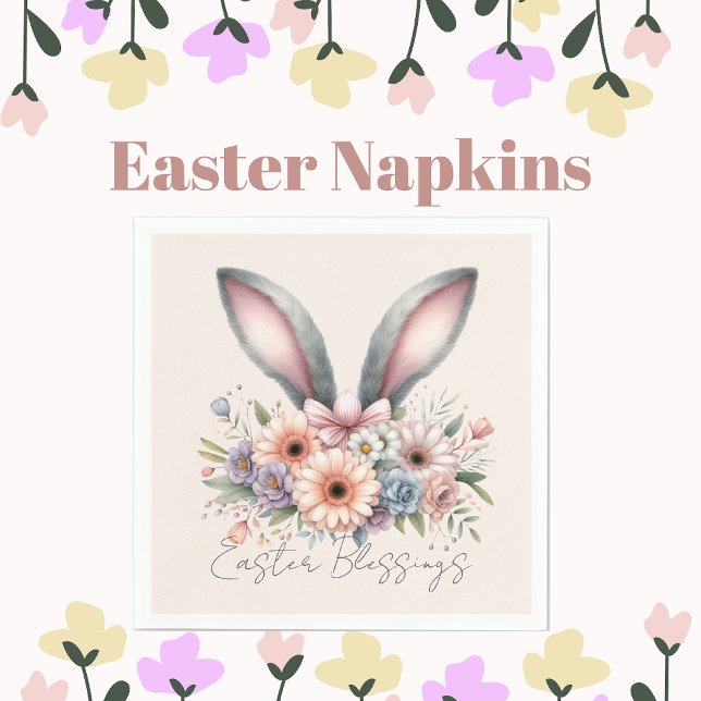 Ostersegnung Brunch Niedliche Sonnenstrahlen Rosa Serviette (Von Creator hochgeladen)