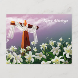 Ostersegnung. Christlich religiös Feiertagspostkarte