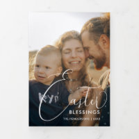 Ostersegnung Elegantes Script Multi-Foto