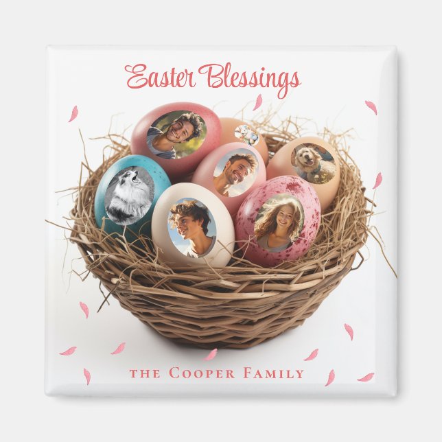 Ostersegnung Ich schneide Bilder Weihnachtskarte a Magnet (Vorne)