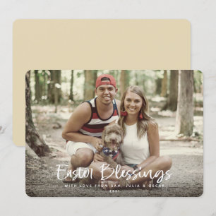 Ostersegnung Volles Foto Feiertagskarte