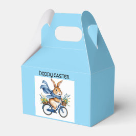 Ostersonne auf Fahrradblau Geschenkschachtel