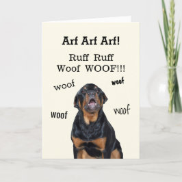 Ostersonnenalarm Rottweiler Osterkarte Feiertagskarte