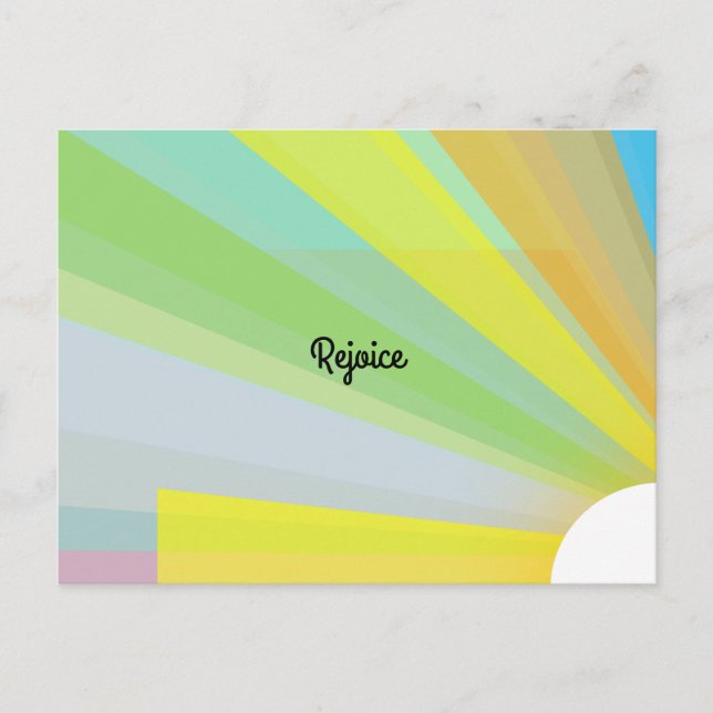 Ostersonnendienst Einladung Postkarte (Vorderseite)