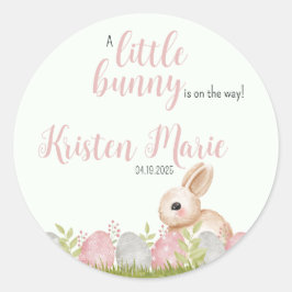 Ostersonnendusche Gastgeschenk Runder Aufkleber