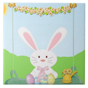 Ostersonnenillustrierung Fliese