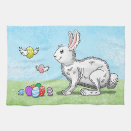 Ostersonnenjagd Geschirrtuch